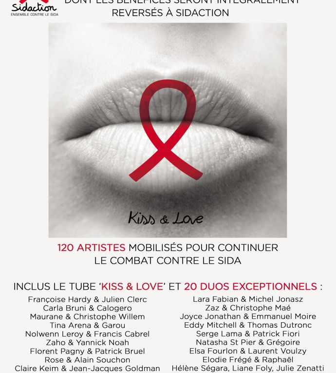Visuel Kiss & Love : l’album essentiel pour lutter contre le sida.
